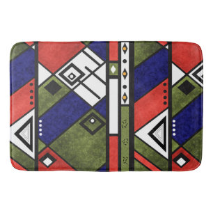 Seamless african ethno traditional texture pattern bath mat