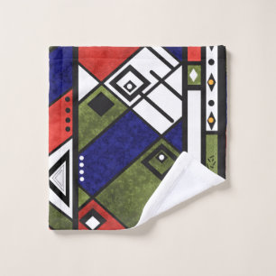 Seamless african ethno traditional texture pattern bath towel set