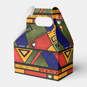 Seamless african ethno traditional texture pattern favour box
