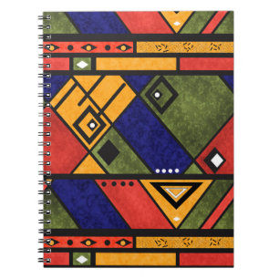 Seamless african ethno traditional texture pattern notebook