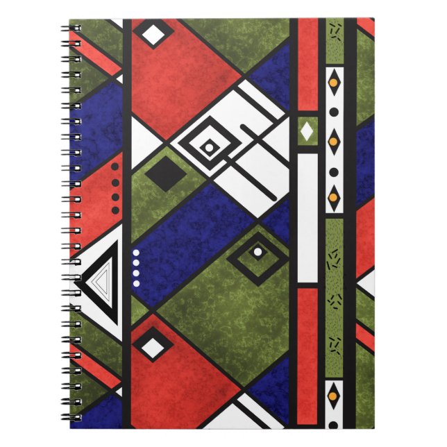 Seamless african ethno traditional texture pattern notebook (Front)