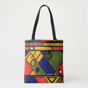 Seamless african ethno traditional texture pattern tote bag