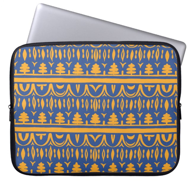 Seamless african pattern laptop sleeve (Front)