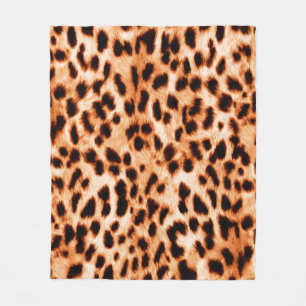 Seamless animal print Beautiful watercolor spotted Fleece Blanket