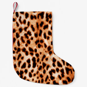 Seamless animal print Beautiful watercolor spotted Small Christmas Stocking