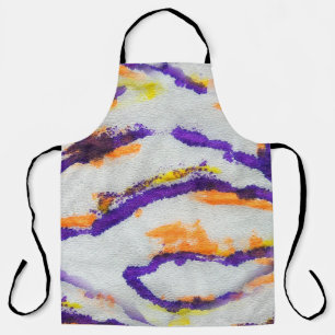 Seamless animal zebra. Dirty art pattern. Abstract Apron