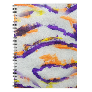 Seamless animal zebra. Dirty art pattern. Abstract Notebook
