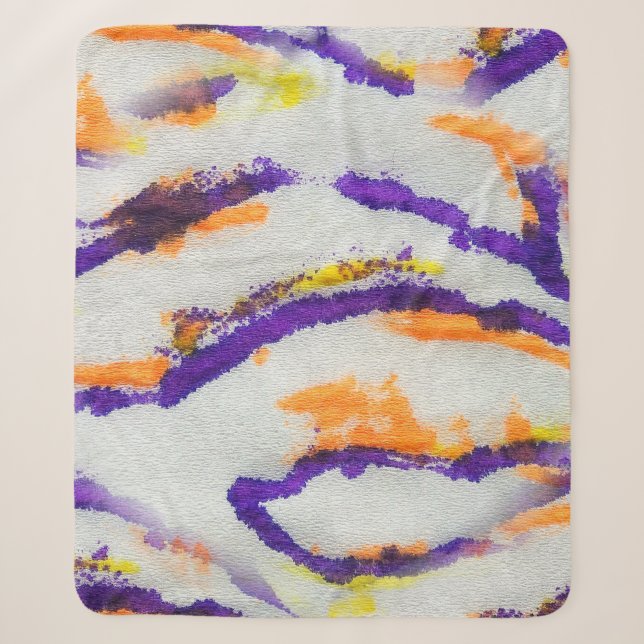 Seamless animal zebra. Dirty art pattern. Abstract Sherpa Blanket (Front)