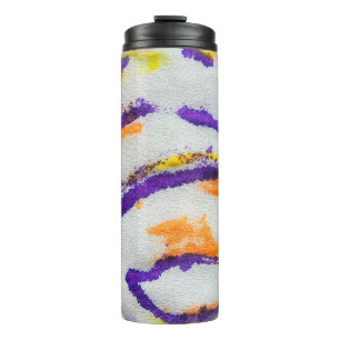 Seamless animal zebra. Dirty art pattern. Abstract Thermal Tumbler
