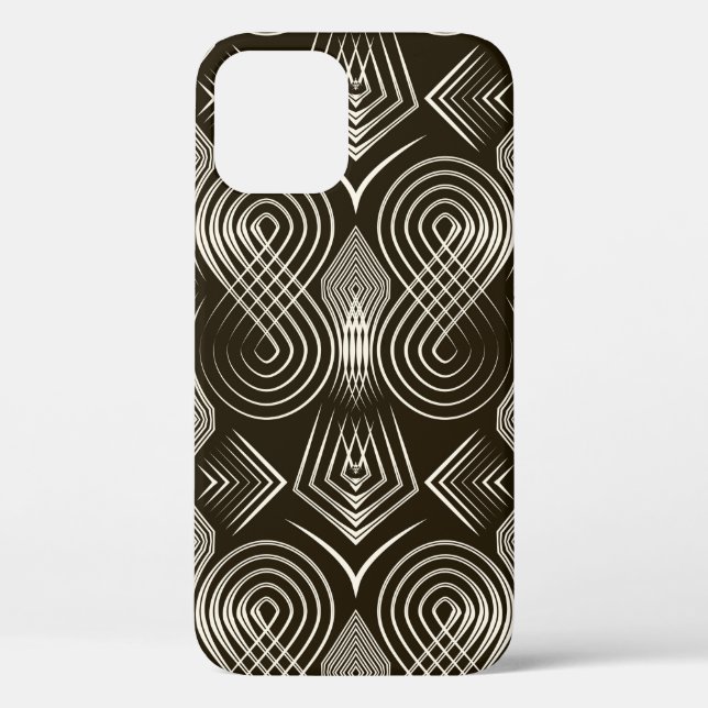 Seamless antique art deco pattern ornament. Geomet Case-Mate iPhone Case (Back)