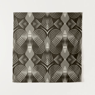 Seamless antique art deco pattern ornament. Geomet Tapestry