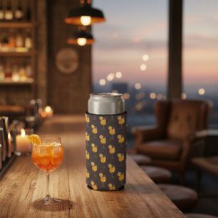 Seamless Aperol Spritz Cocktail Pattern Seltzer Can Cooler