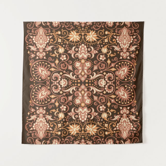 Seamless Arabesque Floral Pattern. Art Deco Style  Tapestry (Front)