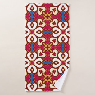 Seamless arabic pattern - based on ottoman traditi bath towel