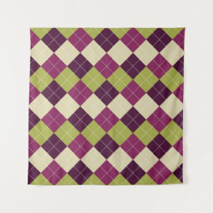 Seamless argyle pattern. Diamond shapes background Tapestry