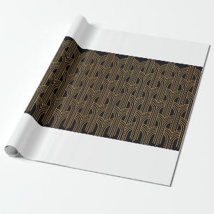 Seamless Art Deco Pattern. Vintage geometric minim Wrapping Paper