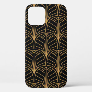 Seamless Art Deco Pattern. Vintage minimalistic ba iPhone 12 Case