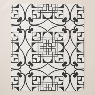 Seamless Art Deco Pattern. Vintage minimalistic ba Sherpa Blanket