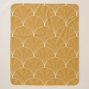 Seamless Art Deco Pattern. Vintage minimalistic ba Sherpa Blanket