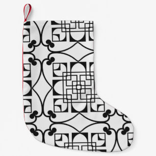 Seamless Art Deco Pattern. Vintage minimalistic ba Small Christmas Stocking