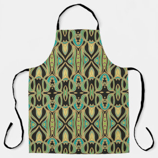 Seamless art ornament in Art Nouveau style Apron
