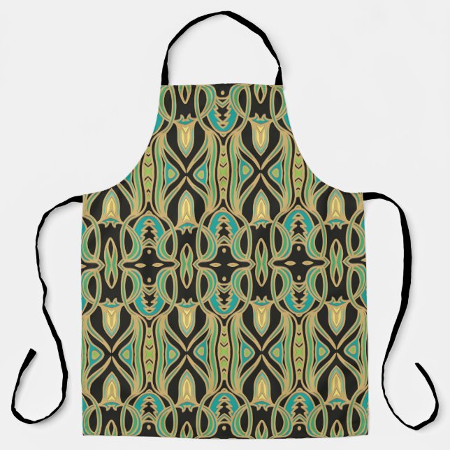 Seamless art ornament in Art Nouveau style Apron (Front)