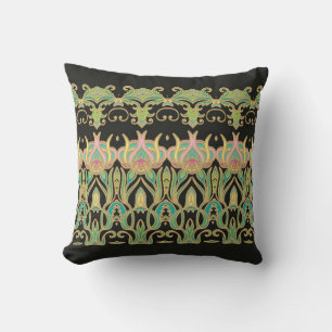 Seamless art ornament in Art Nouveau style Cushion