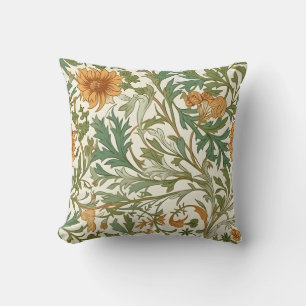 Seamless Arts and Crafts style repeating pattern Cushion