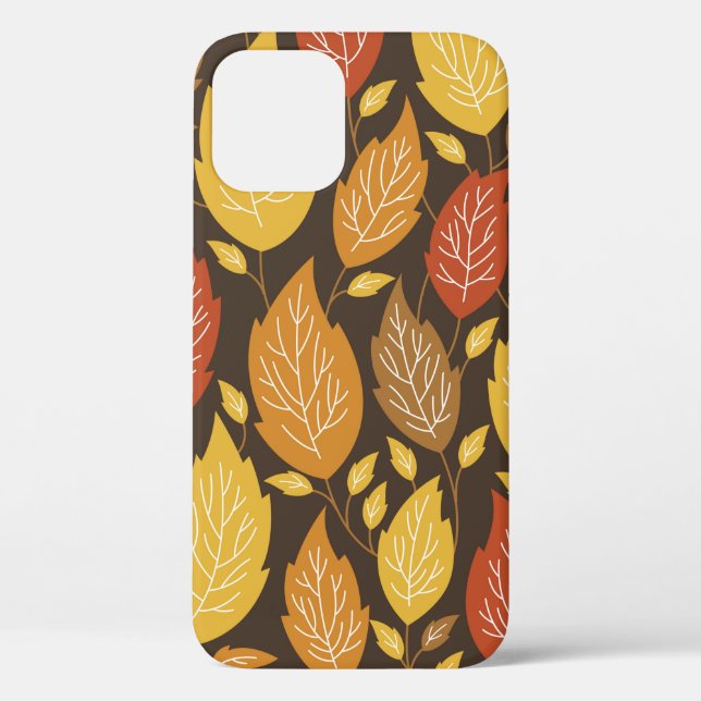 seamless autumn pattern with a colour leaves  Case-Mate iPhone case (Back)