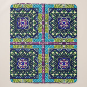 Seamless Aztec Pattern. Ikat Chevron Cloth. Repeat Sherpa Blanket