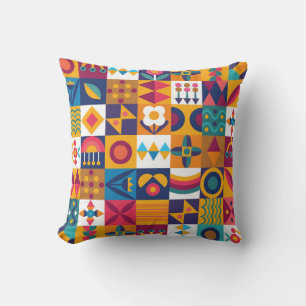 Seamless background design modern art cushion