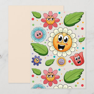 Seamless background design with colourful flowers  invitation