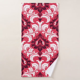 Seamless background from a floral ornament, Fashio Bath Towel