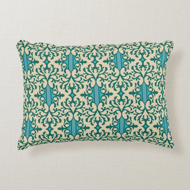 Seamless background from a floral ornament, Fashio Decorative Cushion (Front)