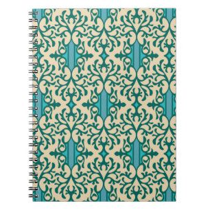 Seamless background from a floral ornament, Fashio Notebook