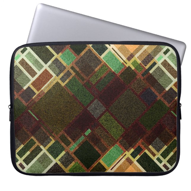Seamless background pattern. Abstract retro diagon Laptop Sleeve (Front)