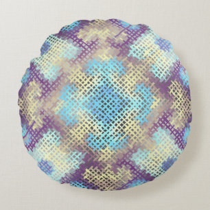 Seamless background pattern. Imitation of a textur Round Cushion
