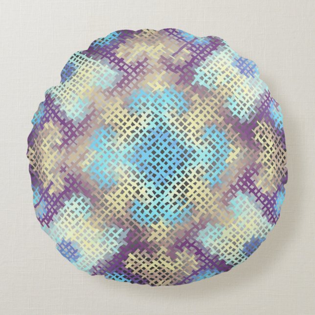 Seamless background pattern. Imitation of a textur Round Cushion (Front)