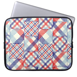 Seamless background pattern. Patchwork pattern of Laptop Sleeve
