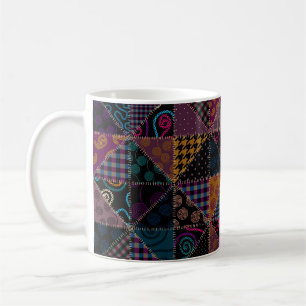 Seamless background pattern. Patchwork pattern. Vi Coffee Mug