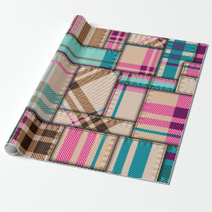 Seamless background pattern. Patchwork pattern wit Wrapping Paper