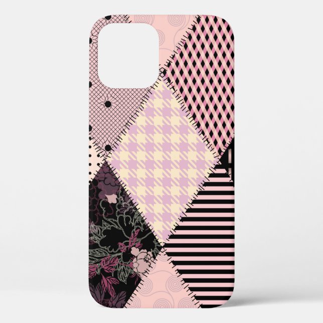 Seamless background pattern. Textile ligerie patch Case-Mate iPhone Case (Back)