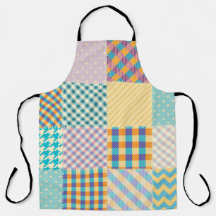 Seamless background pattern. Textile patchwork pat Apron