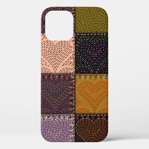 Seamless background pattern. The Patchwork with em iPhone 12 Case