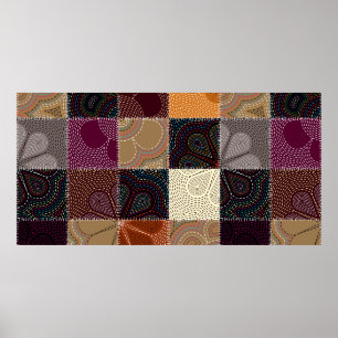 Seamless background pattern. Will tile endlessly.  Poster