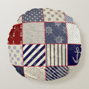 Seamless background pattern. Will tile endlessly. Round Cushion