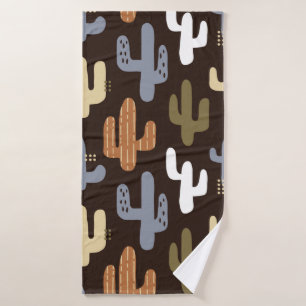 seamless background patterns in Scandinavian style Bath Towel