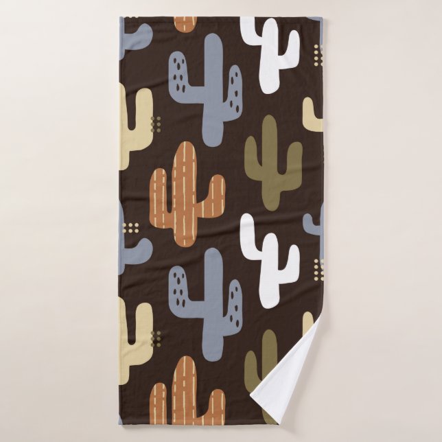 seamless background patterns in Scandinavian style Bath Towel (Bath Towel)