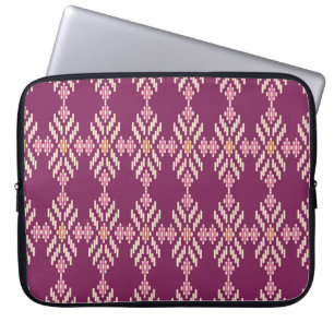 Seamless background southeast Asian retro aborigin Laptop Sleeve