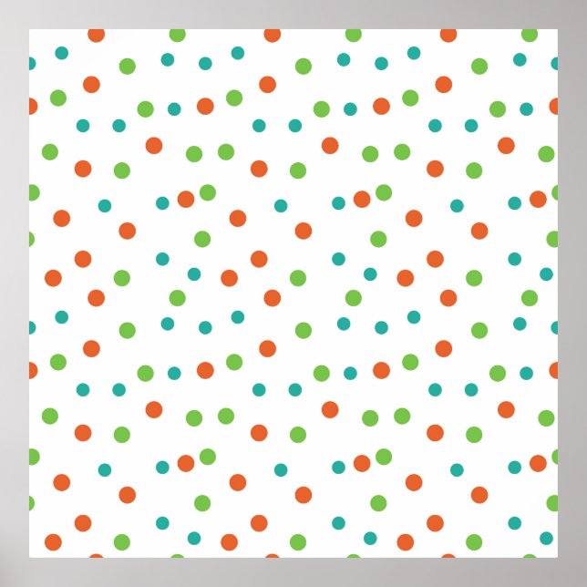 Seamless Background with polka dot pattern. Polka  Poster (Front)